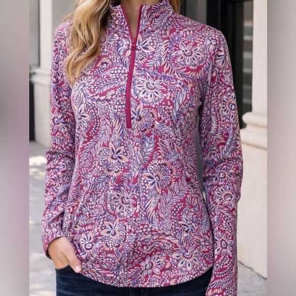 Tommy Bahama Jackets & Blazers - Tommy Bahama Active Golf & Tennis Floral Long Sleeve Full Zip Jacket Size Medium